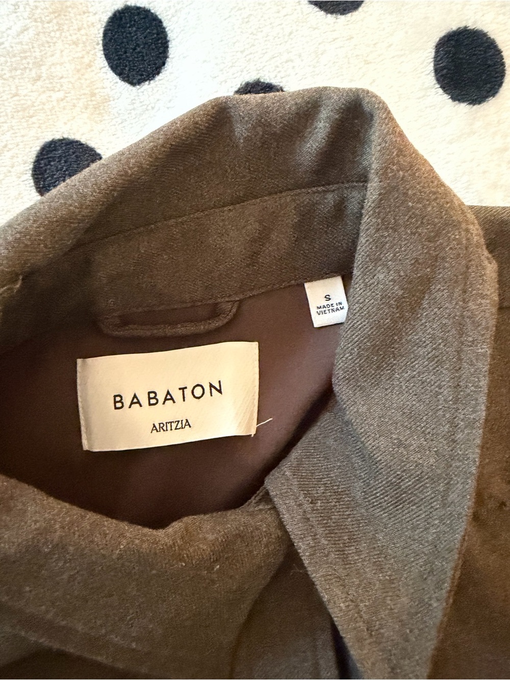 Babaton Dark Brown Button-Front Relaxed Trench Shirt - Picture 3 of 3